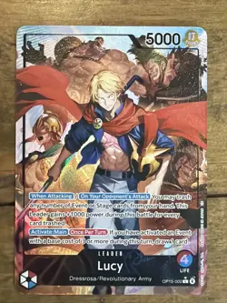 One Piece TCG OP15-002 Lucy Alt Art Leader Adventure on KAMI's Island English 🔥 - Image 1