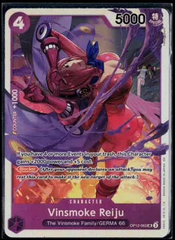 VINSMOKE REIJU OP12-063 LEGACY OF THE MASTER SR NM - Image 1