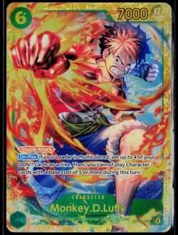 MONKEY.D.LUFFY (118) OP13-118 ONE PIECE CARRYING ON HIS WILL SEC NM - Image 1