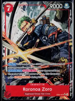 RORONOA ZORO (ALTERNATE ART) EB04-007 ONE PIECE ADVENTURE ON KAMI'S ISLAND SR NM - Image 1