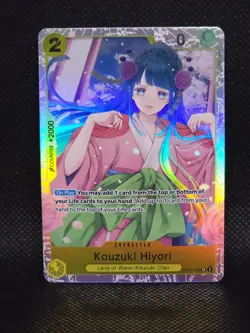 One Piece Card Game TCG Kouzuki Hiyori SR PRB-01 English OP06-106 NM/M Condition - Image 1