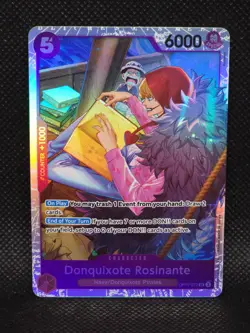 OP10-072 Donquixote Rosinante SR One Piece TCG English Card Super Rare Foil Holo - Image 1