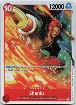 Shanks OP06-007 SR ONE PIECE Tcg Card Game NM - Image 1