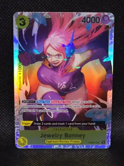 Jewelry Bonney OP08-105 SR ONE PIECE Tcg Card Game NM - Image 1