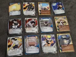 Naruto Trading Card Lot TCG/CCG ~ 12 Cards 1 Foil Kiba Inuzuka Asuma Sarutobi - Image 1