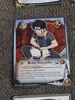 Naruto Trading Card Lot TCG/CCG ~ 12 Cards 1 Foil Kiba Inuzuka Asuma Sarutobi - Image 2