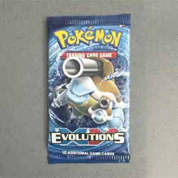 Pokemon Evolutions Booster Pack Blastoise Art 10 Cards Sealed - Image 1