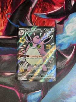 Pokemon TCG Wigglytuff EX Scarlet & Violet Paldean Fates Holo Card 222/091 NM - Image 1