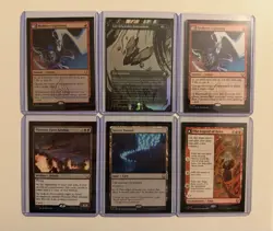 Magic: The Gathering PLS Set 6 Card Lot Wizards of the Coast Roku Red Green Blue - Image 1