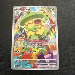 Ludicolo 95/94 Phantasmal Flames Illustration Rare Holo Pokemon TCG Card NM - Image 1