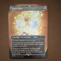 Super State #2081 Secret Lair Drop Mythic Borderless Enchantment Aura MTG - Image 1