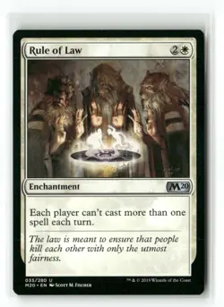 Rule of Law 35 Uncommon Core Set 2020 Magic: The Gathering Near Mint - Image 1