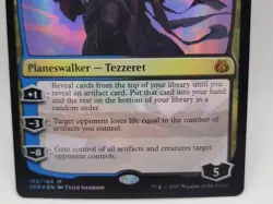 MTG Tezzeret Master of Metal NM FOIL Aether Revolt Mythic Rare Planeswalker - Image 3
