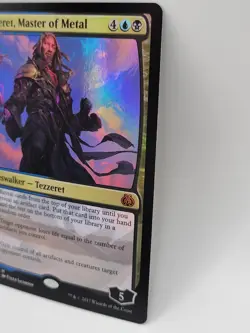 MTG Tezzeret Master of Metal NM FOIL Aether Revolt Mythic Rare Planeswalker - Image 4