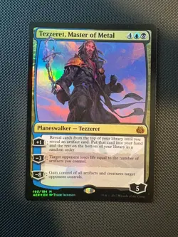 Tezzeret, Master of Metal - Foil - Aether Revolt - Magic the Gathering - MTG LP - Image 1