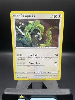 Rayquaza SWSH029 Black Star PROMO Sword & Shield Promo Card Holo Pokemon TCG - Image 3