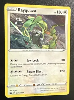 Rayquaza SWSH029 SWSH: Sword & Shield Promo Cards Holo Swirl Pokemon TCG - Image 2