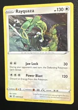 Rayquaza SWSH029 SWSH: Sword & Shield Promo Cards Holo Swirl Pokemon TCG - Image 3