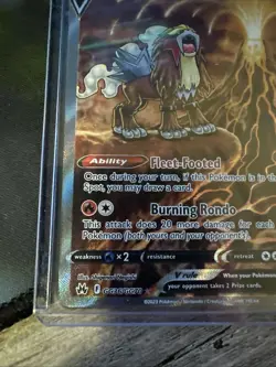 Pokemon Entei v TCG GG36/GG70 Crown Zenith Galarian Gallery Ultra Rare - Image 3