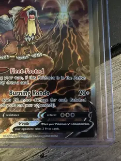 Pokemon Entei v TCG GG36/GG70 Crown Zenith Galarian Gallery Ultra Rare - Image 4