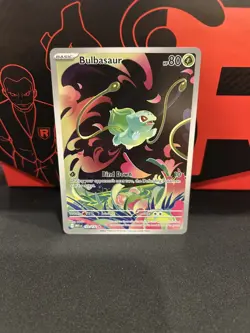 Bulbasaur 133/132 Mega Evolutions Illustration Rare Pokemon Card NM - Image 1