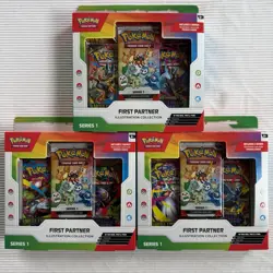 Pokemon TCG Ascended Heroes First Partner Illustration Collection Box SET OF 3 - Image 1