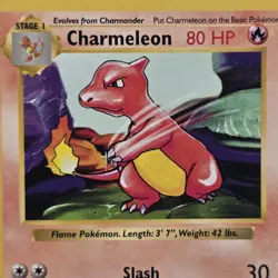 Base Set Shadowless Charmeleon 24/102 | Great Centering | Rare Pokemon Card - Image 1