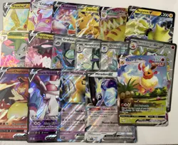 Pokemon *JUMBO* Card Lot Of 17 Oversized Cards Big Flareon Vmax, Charizard - Image 1