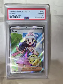 PSA 10 Gem Mint - DAWN #118 ULTRA RARE FULL ART 2025 POKEMON PHANTASMAL FLAMES - Image 1