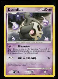 Duskull 59/100 Common Stormfront Pokemon Near Mint - Image 1