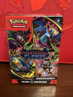 Pokemon TCG Mega Evolution Phantasmal Flames Booster Bundle New Sealed - Image 1