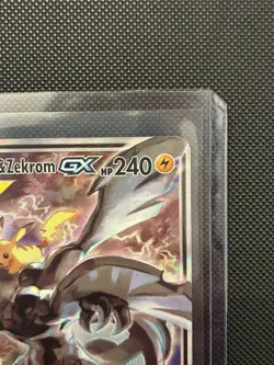 Pokemon TCG Pikachu & Zekrom GX Black Star Promo SM168 NM 🔥 PSA 10 Contender! - Image 2