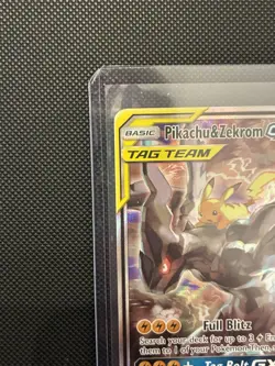 Pokemon TCG Pikachu & Zekrom GX Black Star Promo SM168 NM 🔥 PSA 10 Contender! - Image 3