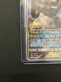 Pokemon TCG Pikachu & Zekrom GX Black Star Promo SM168 NM 🔥 PSA 10 Contender! - Image 4
