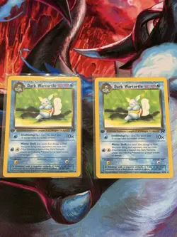 (2) 1st Edition Dark Wartortle Vintage Lot - Pokemon 1999-2000 - Team Rocket - Image 1