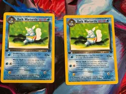 (2) 1st Edition Dark Wartortle Vintage Lot - Pokemon 1999-2000 - Team Rocket - Image 3