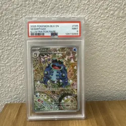 Pokemon Seismitoad 105/086 Sv: Black Bolt Illustration Rare Holo PSA 9 170 HP - Image 1