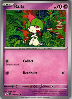 Ralts 058/132 - Mega Evolution NM - Pokemon TCG - Image 1