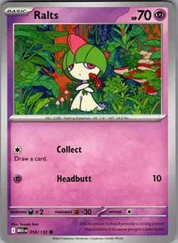 Ralts 058/132 - Mega Evolution NM - Pokemon TCG - Image 1
