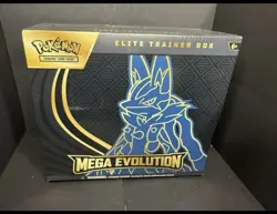 Mega Evolution Lucario ETB Elite Trainer Box New & Sealed Pokemon TCG - Image 1