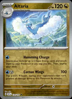 Altaria 134/191 Reverse Holo - Pokemon SV08: Surging Sparks NM - Image 1