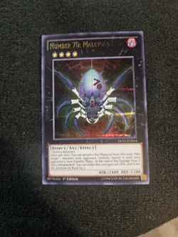 NUMBER 70 MALEVOLENT SIN DUSA 1ST Ultra Rare Yugioh - Image 1