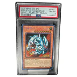 2023 Yu-Gi-Oh Blue-Eyes Toon Dragon 25th Anniversary PSA 8 NM-MT - Image 2