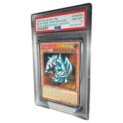 2023 Yu-Gi-Oh Blue-Eyes Toon Dragon 25th Anniversary PSA 8 NM-MT - Image 4