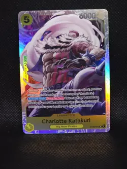 Charlotte Katakuri ST20-001 SR One Piece English NM Super Rare Holo Foil TCG CCG - Image 1