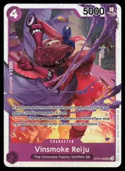 Vinsmoke Reiju OP12-063 One Piece Legacy of the Master Super Rare NM - Image 1