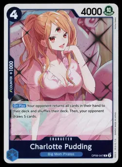 Charlotte Pudding OP06-047 Rare Wings of the Captain One Piece Near Mint - Image 1