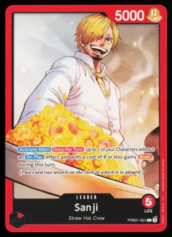 Sanji PRB01-001 Leader Premium Booster -The Best- One Piece Near Mint - Image 1
