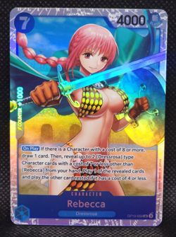 Rebecca Super Rare (SR) OP10-058 Royal Blood English Foil - Image 1