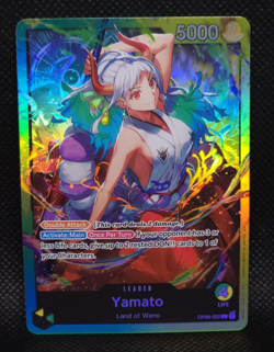 One Piece OP06-022 Yamato Green/ Yellow Leader ST28 English Foil Near Mint - Image 1
